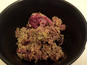 Fruit crumble